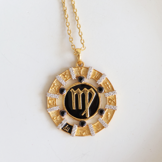 Virgo zodiac pendant
