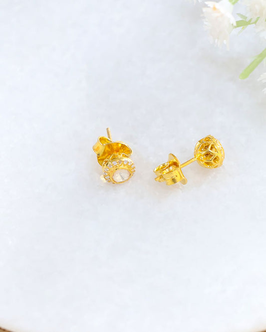 classic studs with jaali work