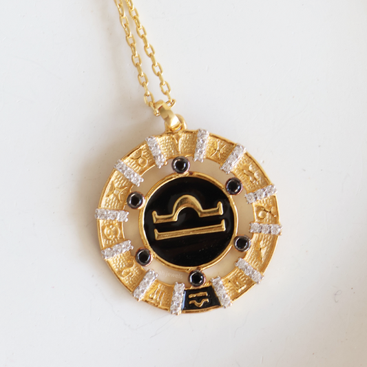 Libra zodiac pendant
