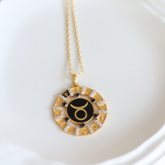 Taurus zodiac pendant