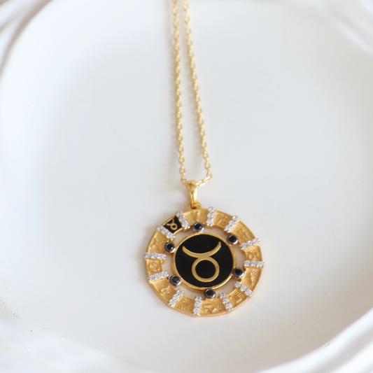Taurus zodiac pendant
