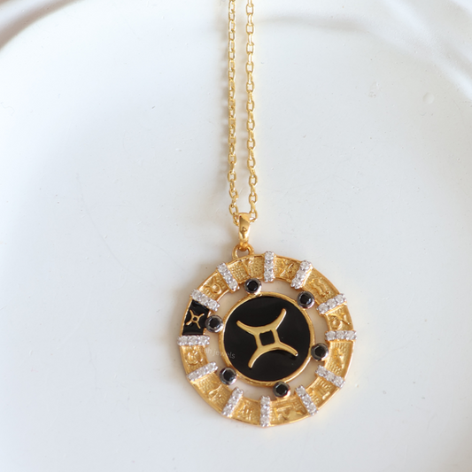 Gemini Zodiac pendant