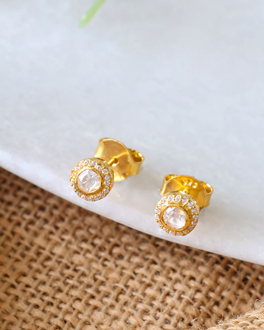 classic studs with jaali work