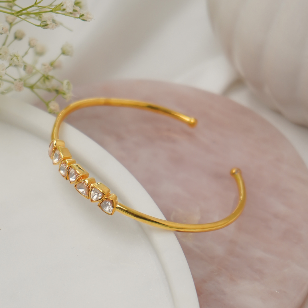 'Polki' Sterling Silver Bracelet 'Polki' Sterling Silver Bracelet