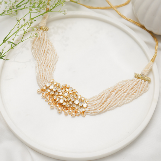 'Meraki' Polki choker Necklace