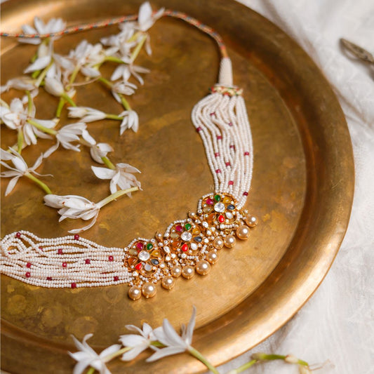 'NOORI' Navratna Necklace