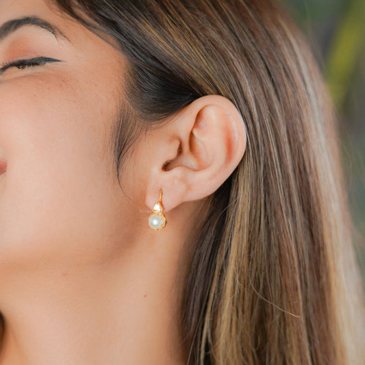 'Bloom' Pearl Earrings