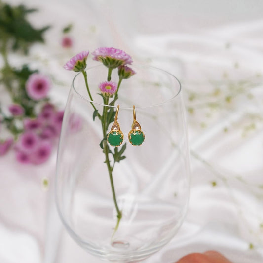'Bloom' Green Earrings