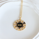 Aquarius Zodiac pendant