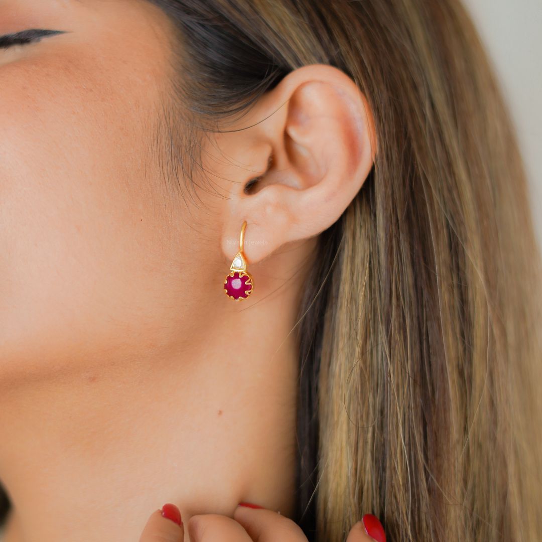 'Bloom' Red Earrings