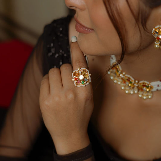 'NOORI' Navratna Ring